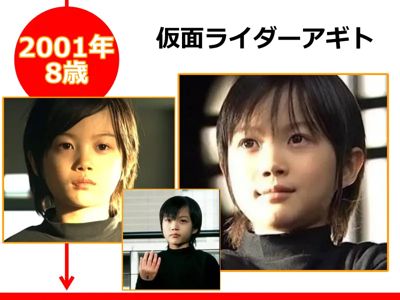 神木隆之介さんが2001年（8歳のとき）に出演したドラマ「仮面ライダーアギト」