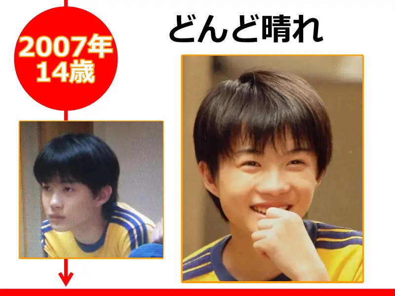 神木隆之介さんが2007年（14歳のとき）に出演したドラマ「どんど晴れ」