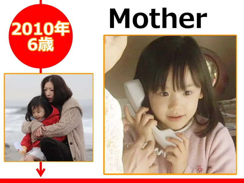 芦田愛菜が2010年（6歳時）に出演した「Mother 」