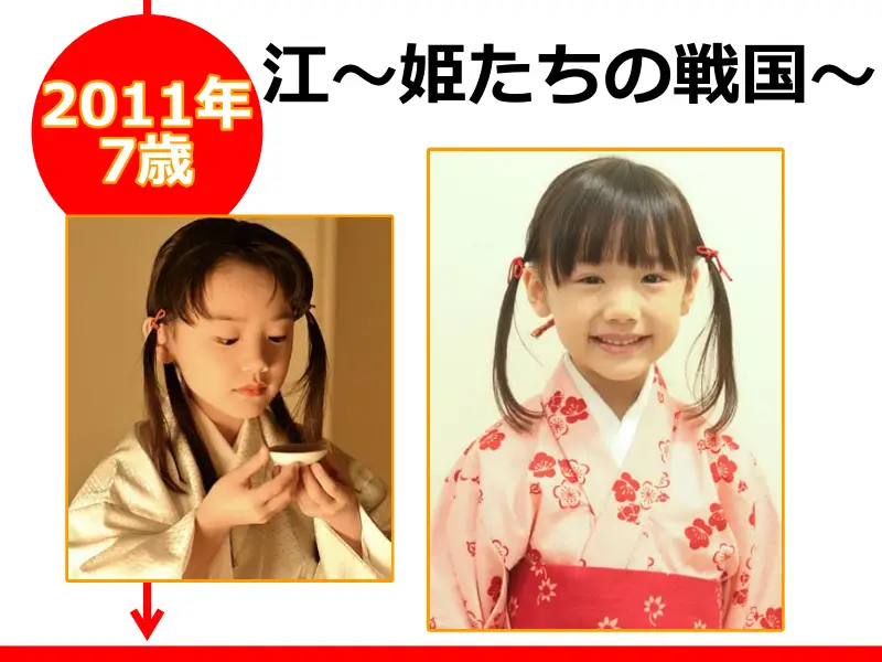 芦田愛菜が2011年（7歳時）に出演した「江〜姫たちの戦国〜」