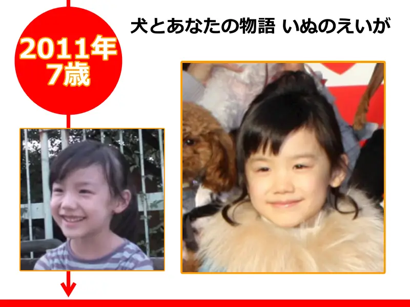 芦田愛菜さんが2011年（7歳のとき）に出演した映画「犬とあなたの物語 いぬのえいが」
