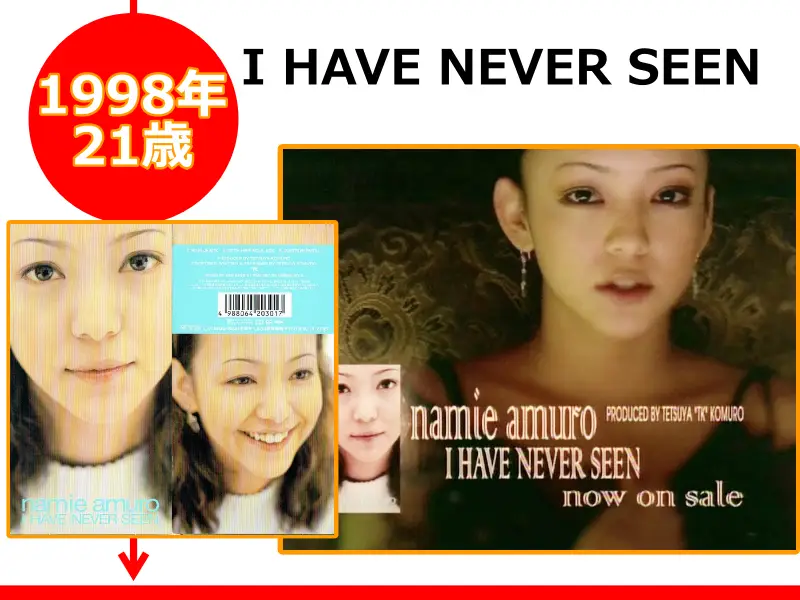 安室奈美恵さんが21歳の時にリリースしたCD「I HAVE NEVER SEEN」